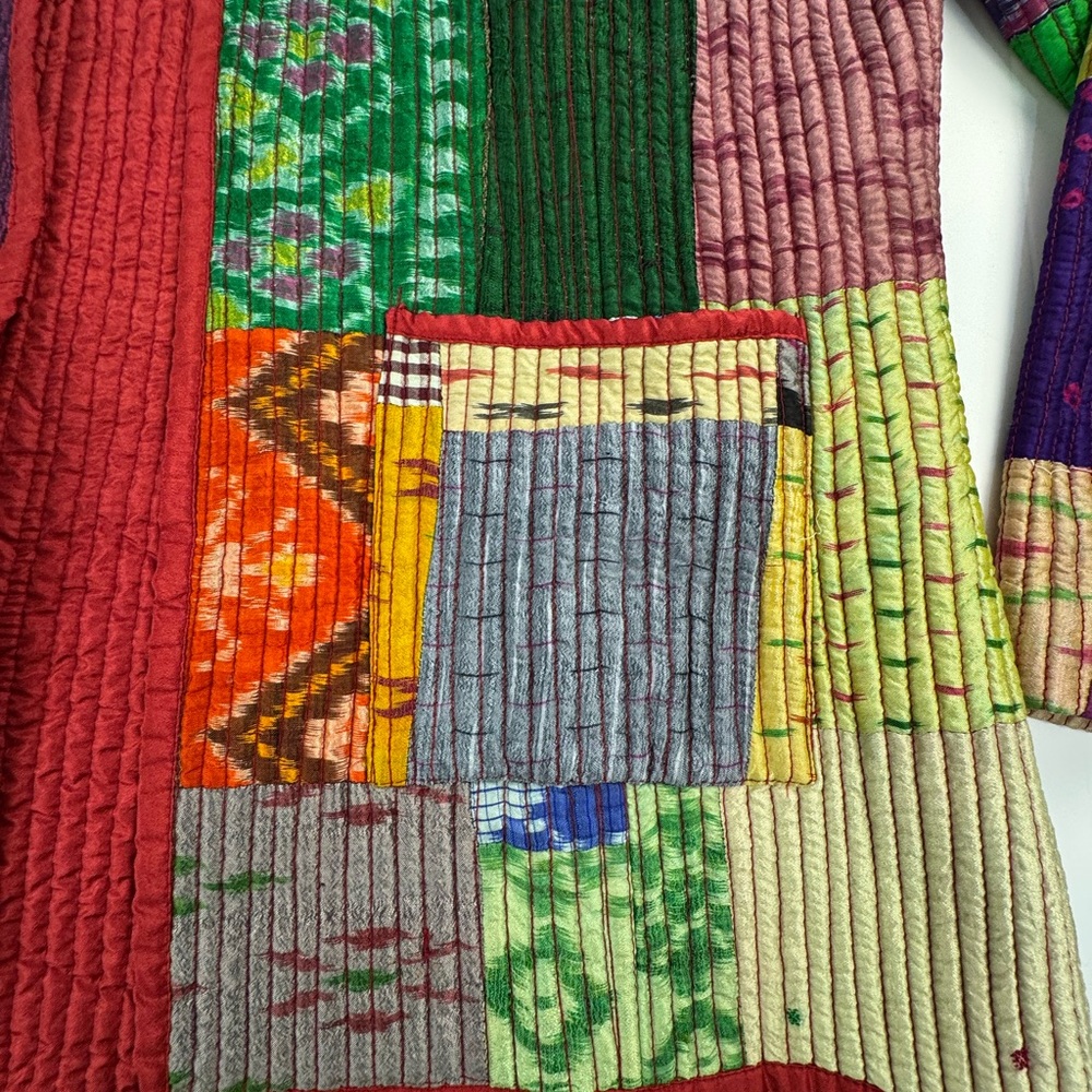 Colorful Patchwork Women's Jacket - Picture 3 of 8